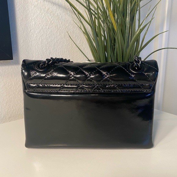 NWT Kurt Geiger Patent Leather Brixton Drench Bag - Picture 5 of 13